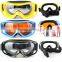 flexible frame anti-fog ski and snow goggles