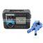 ST2307 ground resistance tester using a combination of 2-pole and 3-pole stakes and a clamp