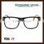Wood optical reading glasses frame with resin lenses from China Factory