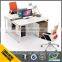 Liansheng Furniture Melamine Office Workstation Staff Used Office Table Desk With Movable Base
