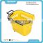 Wholesale Supermarket Rolling Plastic Shopping Basket With Wheels