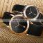 Leather Quartz Pair Couple Watches With Fashion Design