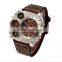 Wholesale Fashion Leather Big Face Quartz Mens Wrist Watches