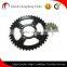 pattern steel rear sprocket and chain kit