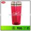 Eco-friendly 450 ml hot coffee travel mug with 1 color logo bpa free