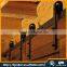 Black/Dark Coffee Sliding Barn Door Hardware Kit Track Roller Home