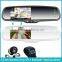 4.3inch Win CE gps navigation rearview mirror + bluetooth + back up camera+touch screen oem mirror