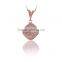14K Solid Gold Mary Christian Charm Necklace