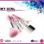 2016 MY GIRL OEM make up brush /5pcs Wooden Handle Goat Hair Professional makeup brush set