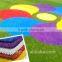 Good quality 25mm height artificial rainbow grass turf wall for kindergarten