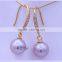 2015 Top Selling Hanging Pearl Earrings With Zircon