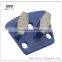 Double hexagon diamond segments metal bond magnetic grinding pads for floor grinding machine