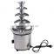 Economic home 9cm(D)18cm(H) 180W Stainless Steel 4 Tiers cheap 110v/220v chocolate fountain