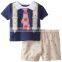 New Summer Baby Boy Clothes Short Sleeve Striped Vest Shirt + Shorts Kids Clothing Sport Suit