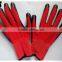 BSSAFETY Black Nitrile Coated Red Nylon Knitted Safety Gloves, Zebra Nitrile Hand Protection Work Gloves