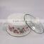 6Pcs Flower 18/20/24Cm Enamel Cookware Set With Decoration