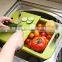 Multi-function cutting board with drawer board plastic drawer receive chopping block nano antibacterial