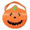 new style fashion felt fabric pumpkin kid's tote bag small
