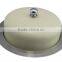 Round stainless steel butter dish