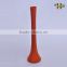 60cm tall colored single flower glass vase, handblown thin office table use flower fork