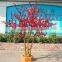 Artificial decorative led tree flower lights mini potted flowering trees