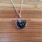 S925 Sterling Silver Genuine Natural Gemstone Druzy Necklace Precious Necklace