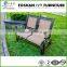High quality stackable bronze cast aluminum arm chair