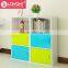 Colorful DIY assembly wood cabinet wooden cube storage home furniture Storage Boxes cabinet
