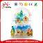 polyresin christmas snow globes with santa