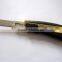 High quality Rubber grip Utility Knife with 8 pcs of spare blades