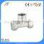 brass 10mm compression fittings chrome plated fitting