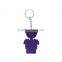 Best quality wholesale rubber customize designs keyrings silicone keychain keyring gift