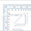 Kearing Chinese Manufacture military protractors transparent plastic square protractor #KMP-2