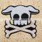 Custom high quality embroidered creative skulls patch for clothes embroidery patch made in china choose size/color