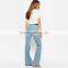 denim fashion custom loose wide-legged jeans new designs photos