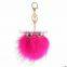 evil eye faux fur pom pom keychain bag charms fake fur glasses bag charms car hangers imitation fur ball keychain gifts