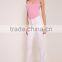 Light Pink Women Basic Bodysuit With Racer Back Bodybuilding Elastic Plain Jumpsuit