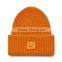 Latest Design Custom Embroidery Logo Unisex Cotton Knit Beanie Hat