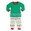 2017 wholesale toddler boy girl cotton christmas pajamas boutique baby clothes red green kids pajamas