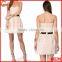 Hot selling sweetheart neck pleated bandage dress wholesale bandage dress 2016