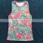 QL-447 new products flamingos pattern Knee-length dress for women vest dress women clothes 2016
