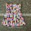 Vintage Floral T shirts toddler baby summer top new print flutter girl tunic