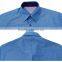 latest cut away collar contrast color dark blue dobby long sleeve shirt