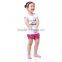 Mermaid Outfit white top and hot pink shorts set