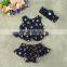 3-24M baby girls clothing boutique summer shirts and shorts set M7041211