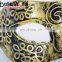 Hot Sale Gold Silver Color Venice Masks Copper-colored half face eye mask for men