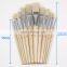 Short Wooden Handle Artist Bristle Paint Brushes