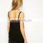 OEM Custom Made In China Fashion Spaghetti Strap Any Colour Tank Top, Slim Fit Casual Black Camisole For Woman