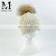 Headband Warm Fur Pom Pom Hat Wholesale Baby Knitting Crochet Hat