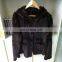 Knitted mink fur coat with hood from own factory